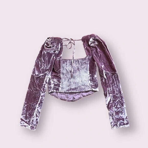 NWOT Bridgette velvet top by Free People in sizes Small and Medium - Picture 4 of 12